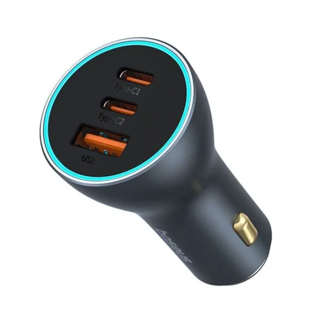 Baseus Golden Contactor Pro 65W Fast Car Charger U+C+C