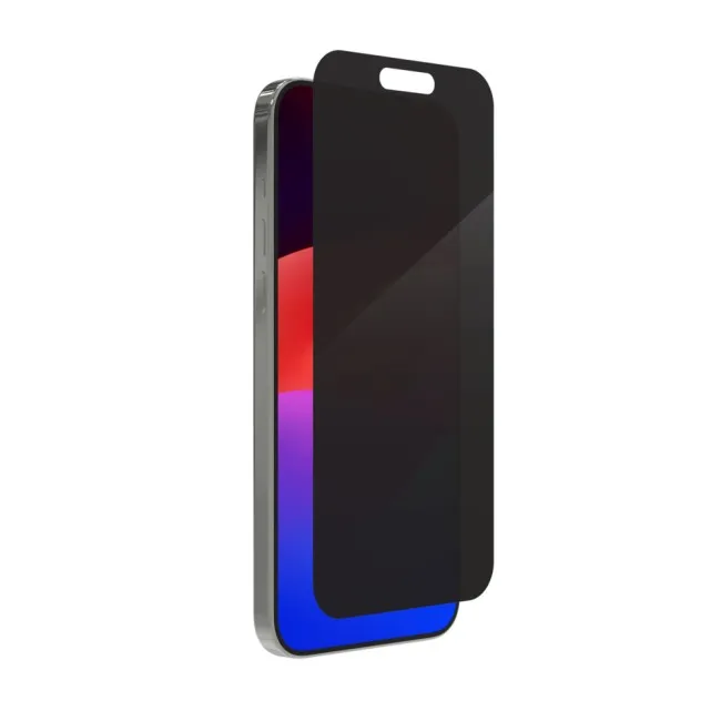 ZAGG InvisibleShield Glass Elite Privacy Protector for iPhone 15 Pro Max