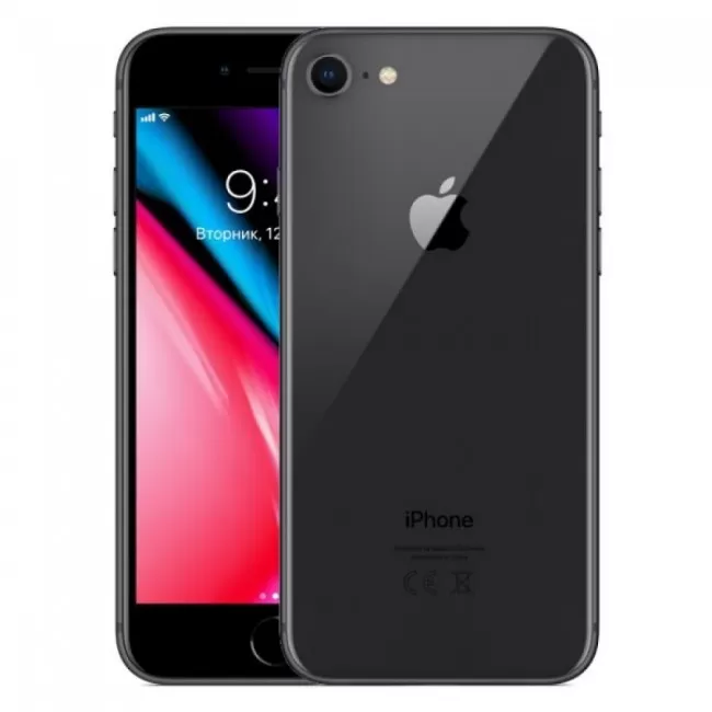 iPhone 8 Space Gray 64 GB au - 携帯電話